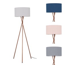 Copper Tripod Floor Lamp Base