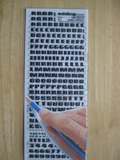 1 x Edding U/c Letters/Numb Jumbo Normal 5mm 18pt Transfer ref 8222