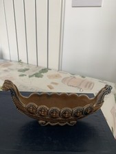 VINTAGE WADE VIKING DRAGON LONG BOAT SHIP TRINKET PLANTER