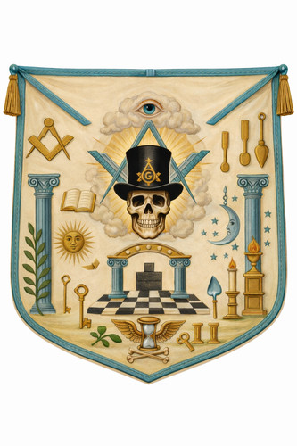 Masonic apron - masonic, hand
