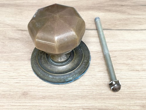 Vintage solid brass front door - brass,