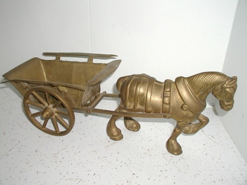 Vtg heavy solid brass - solid,