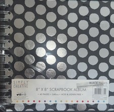 8x8 Scrapbook Album 40 Black