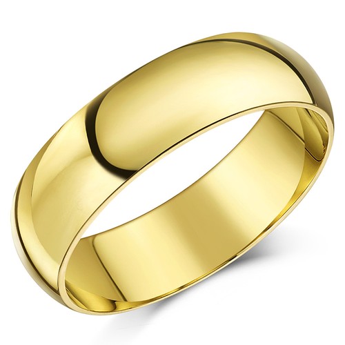 9ct yellow gold ring wedding - yellow,