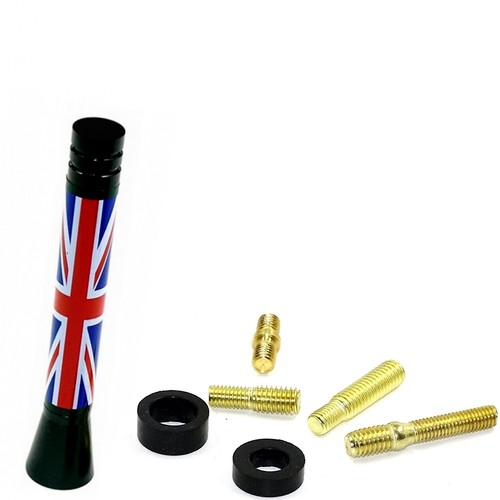 Union jack antenna rod - jack, red