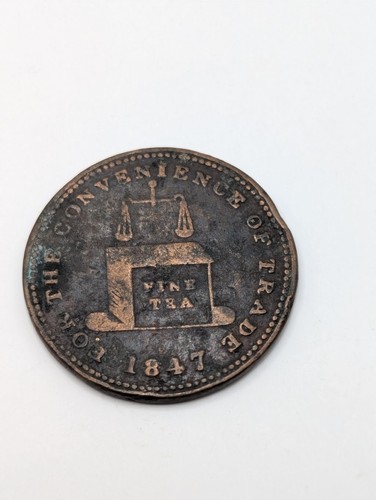 1847 copper farthing - 1847,