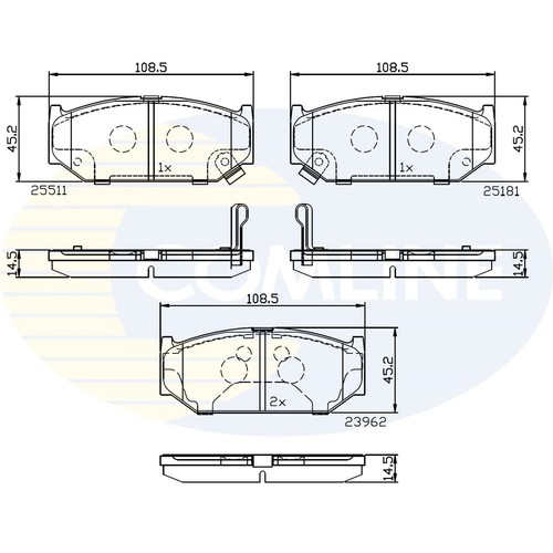 Brake pads set for suzuki - for,