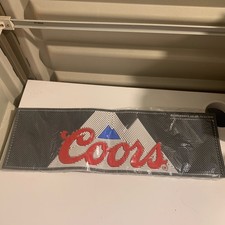 Official Coors Lager Bar Runner Rubber Drip Mat Pub Mancave