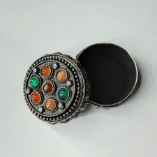 Vintage Agate Trinket Box