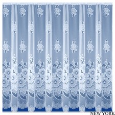 New York White Net Curtains -