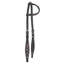 Circle Y Silver Star One Ear Headstall