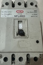 MEM MFL2003 Triple Pole Moulded Case Circuit Breaker - White