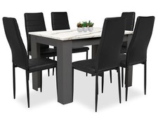 Dining table and chairs - and,