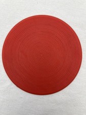 Red Rubber Round Bowls Mat, 14