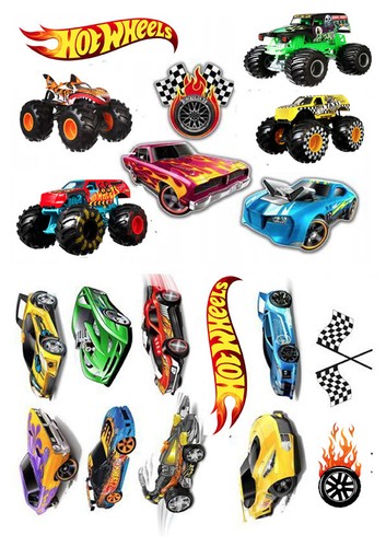 Hot wheels inspired edible - wheels,