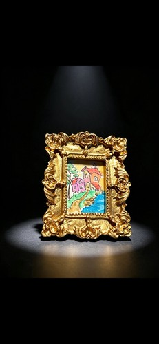 Miniature ornate gold - 1:12,
