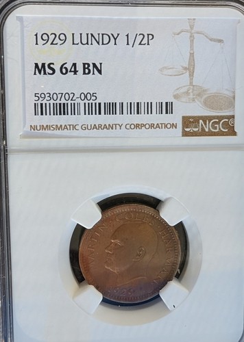 Pcgs ms64 1965 lundy 2 - bn, 1/2