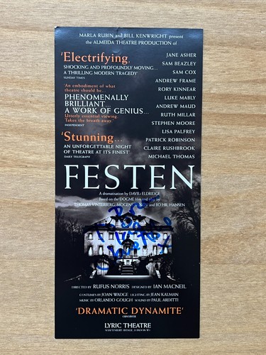 Signed theatre flyer 2004 - theatre,