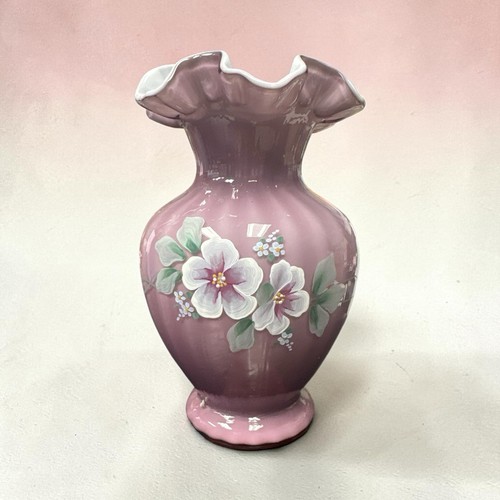 Fenton hand painted - hand, lavender