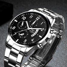 Luxury Men Business Watches Calendar Quartz Wristwatches For Men