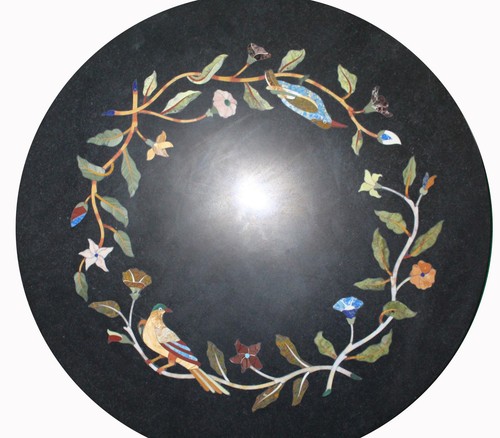 Round black table top - table,