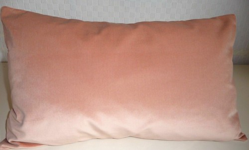 Apricot pink oblong velvet - apricot,