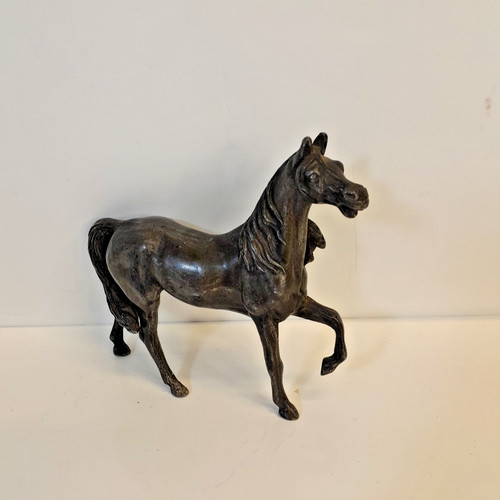Resin cold cast bronze horse - cast,