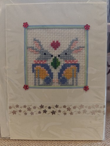 Handmade crosst stitch - handmade, card