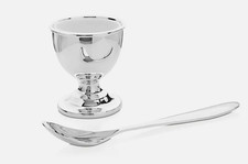 Silver plated egg - silver, cup