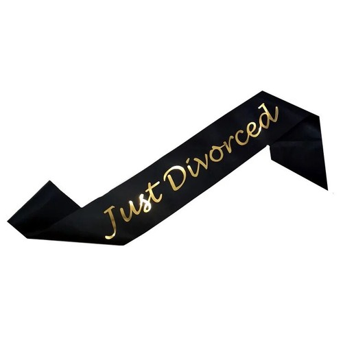 Just divorced party sash - just,