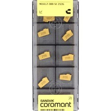 10 SANDVIK N151.2-300-5E Grade 2135 CNC Lathe Carbide Parting & Grooving Inserts