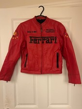 Vintage leather jacket - Ferrari Red Michael Schumacher 2003 Kids Leather Jacket