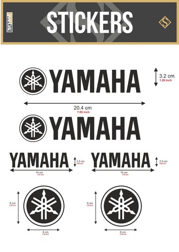 Yamaha logo stickers decals - logo,