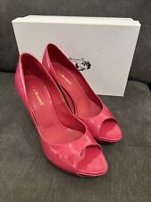LK BENNETT SHOES FELICIA PINK FUSCHIA SIZE 38 In Box High Heels Open Toe Patent