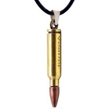 Bullet Pendant Metal Cord