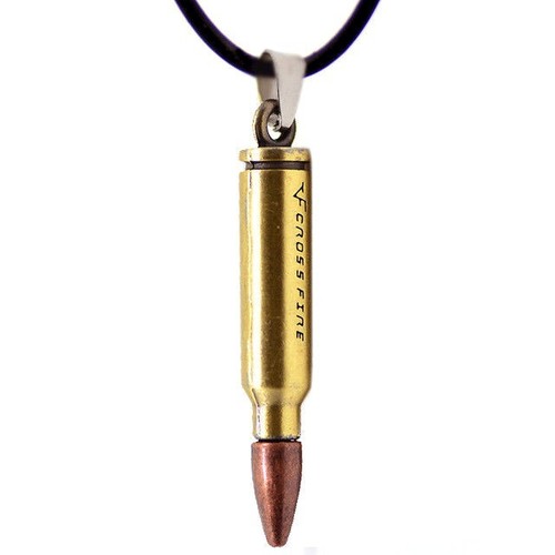 Bullet pendant metal cord - bullet,