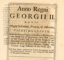 Antique Act of Parliament