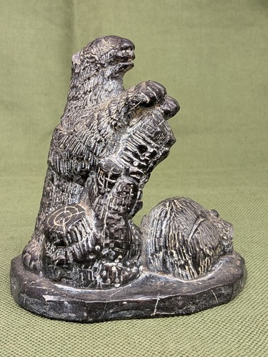 Aardvark inuit hand carved - aardvark,