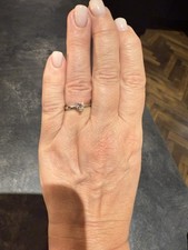 Platinum heart shaped diamond
