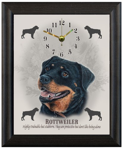 Rottweiler clock gift