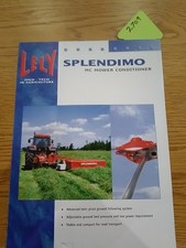 Lely Splendimo Mower Conditioner Sales Leaflet