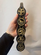 Vintage Horse Brass On Leather