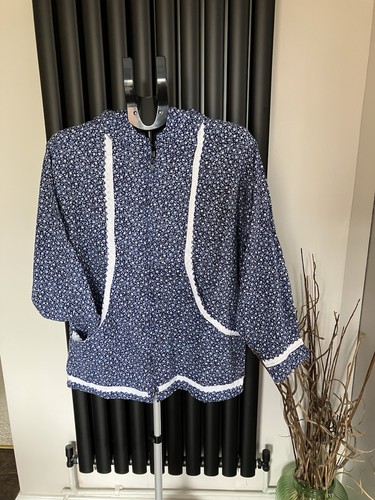 Vintage handmade blue floral - handmade,