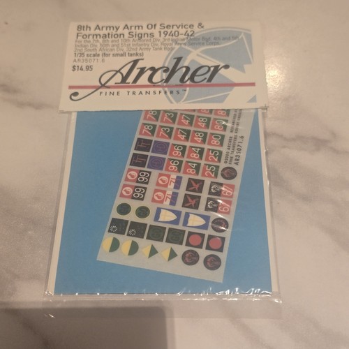Archer dry transfers - 1/35,