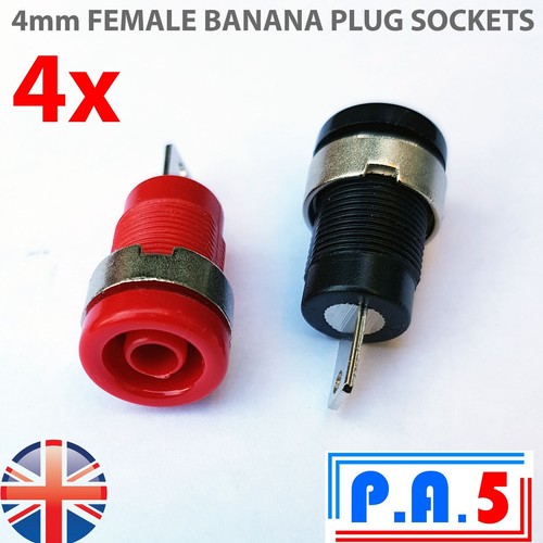Banana plugs 4mm - banana, female