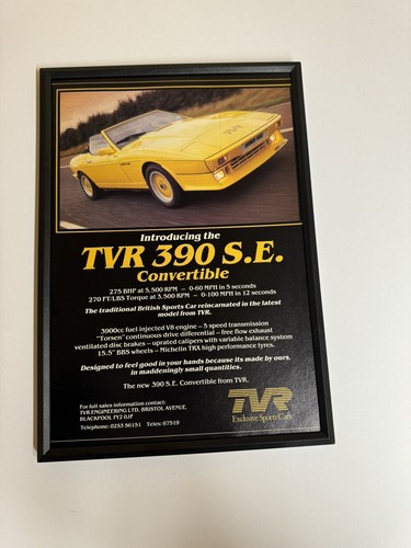 Framed original classic tvr - original,