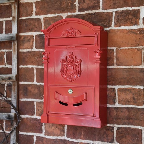Red dawson lodge post box - dawson,