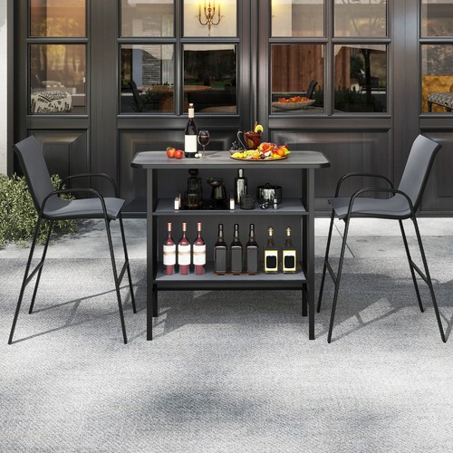 Piece outdoor bar table and - piece,