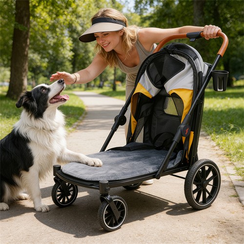 Large dog stroller - dog, easy