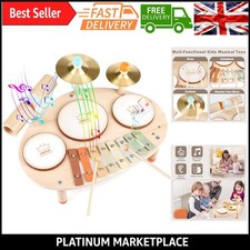 Kids Wooden Drum Kit Musical